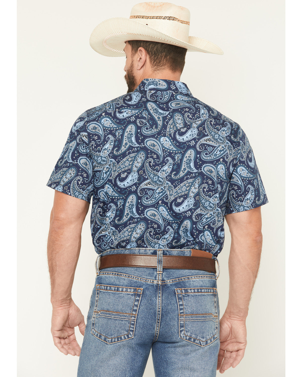 Men's Westward Paisley Print Short Sleeve Snap Western Shir | Cody James Clothing|Boys