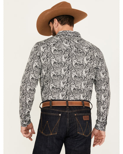 Men's Mamba Paisley Print Long Sleeve Western Snap Shirt - | Cody James Clothing