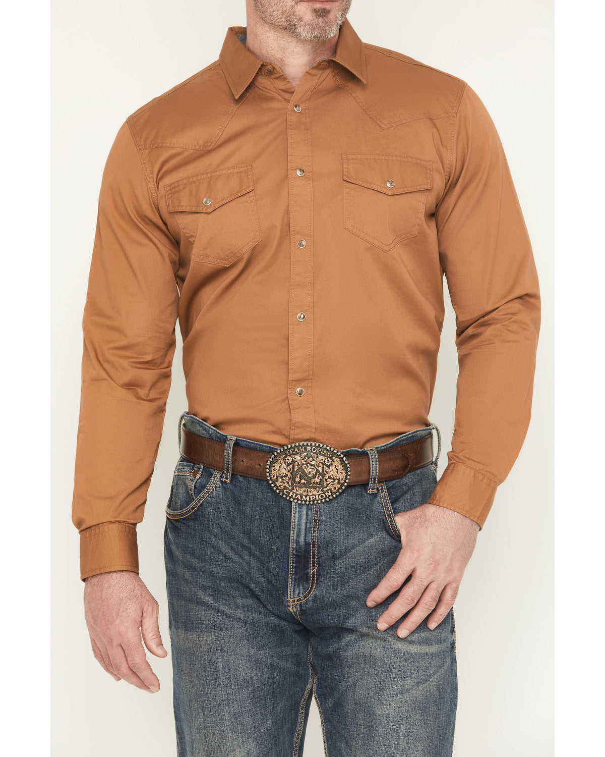 Men's Treadstone Solid Long Sleeve Snap Western Shirt - Big | Cody James Clothing