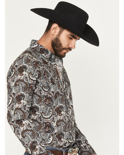 Men's Colorado Ridge Paisley Print Long Sleeve Snap Western | Cody James Clothing