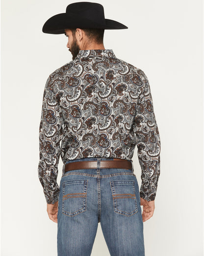 Men's Colorado Ridge Paisley Print Long Sleeve Snap Western | Cody James Clothing