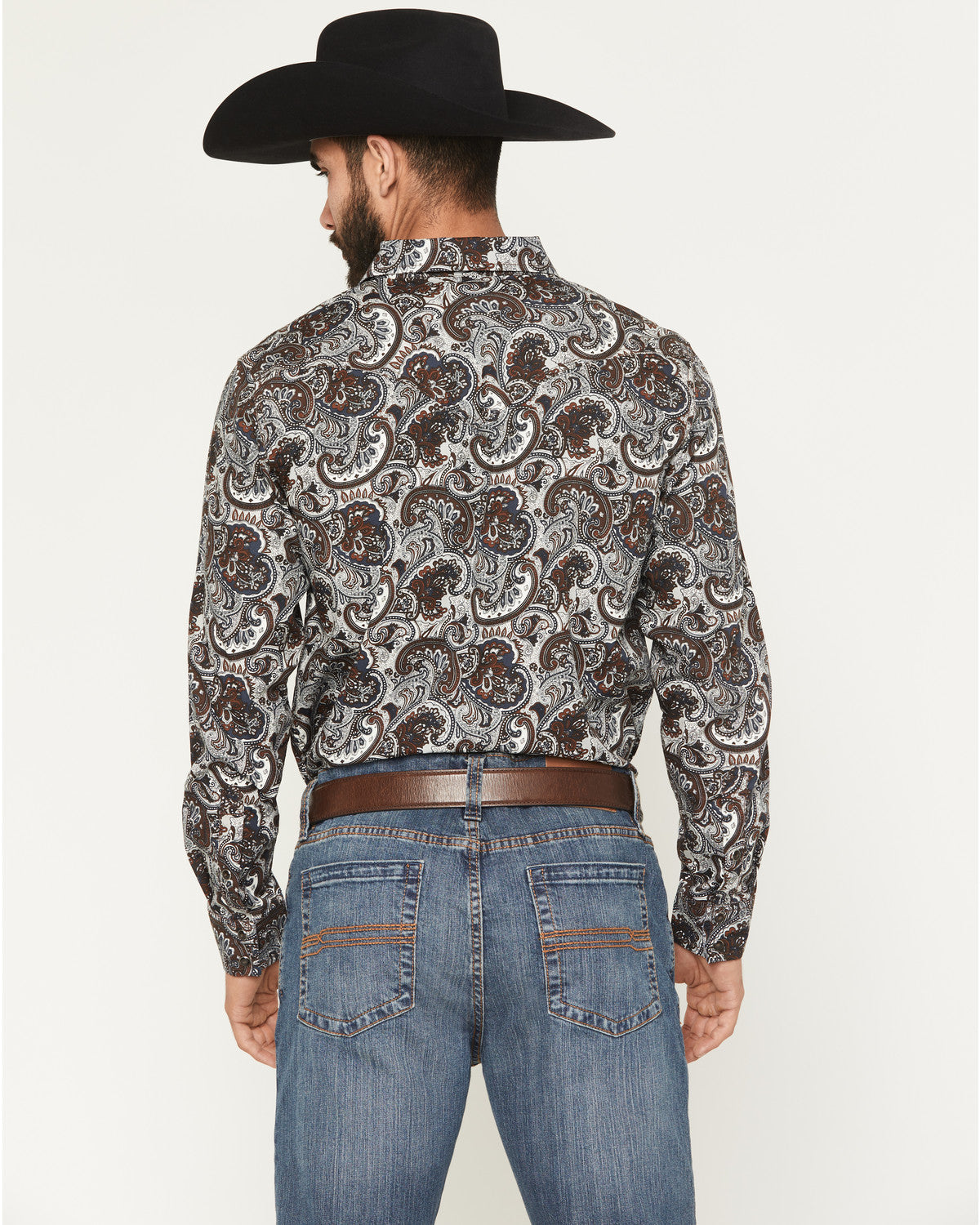 Men's Colorado Ridge Paisley Print Long Sleeve Snap Western | Cody James Clothing