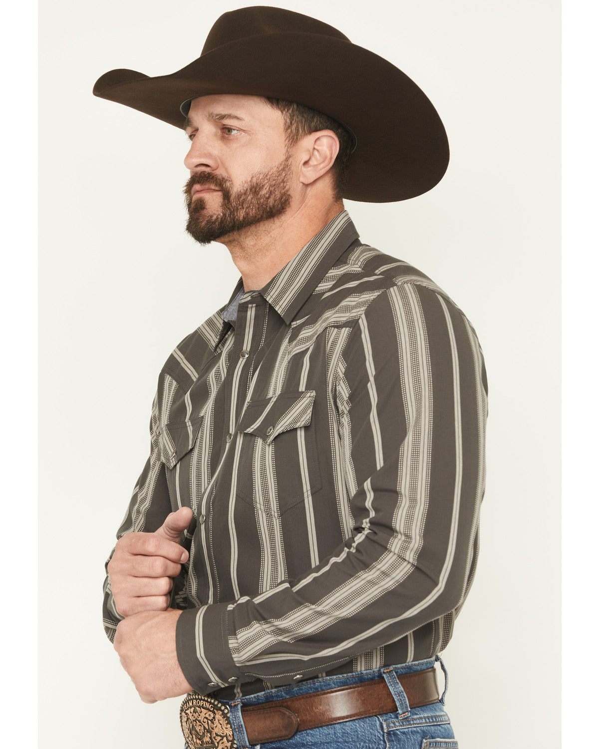 Men's Harpeth Striped Long Sleeve Snap Western Shirt | Cody James Clothing