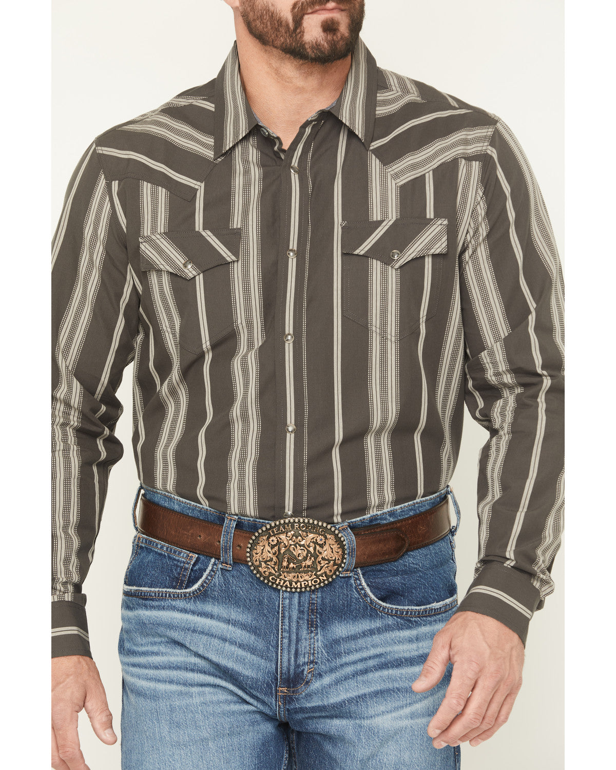 Men's Harpeth Striped Long Sleeve Snap Western Shirt | Cody James Clothing