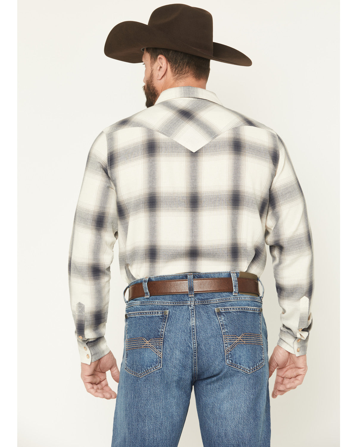 Men's Ruddiman Plaid Print Long Sleeve Snap Western Shirt - | Cody James Clothing