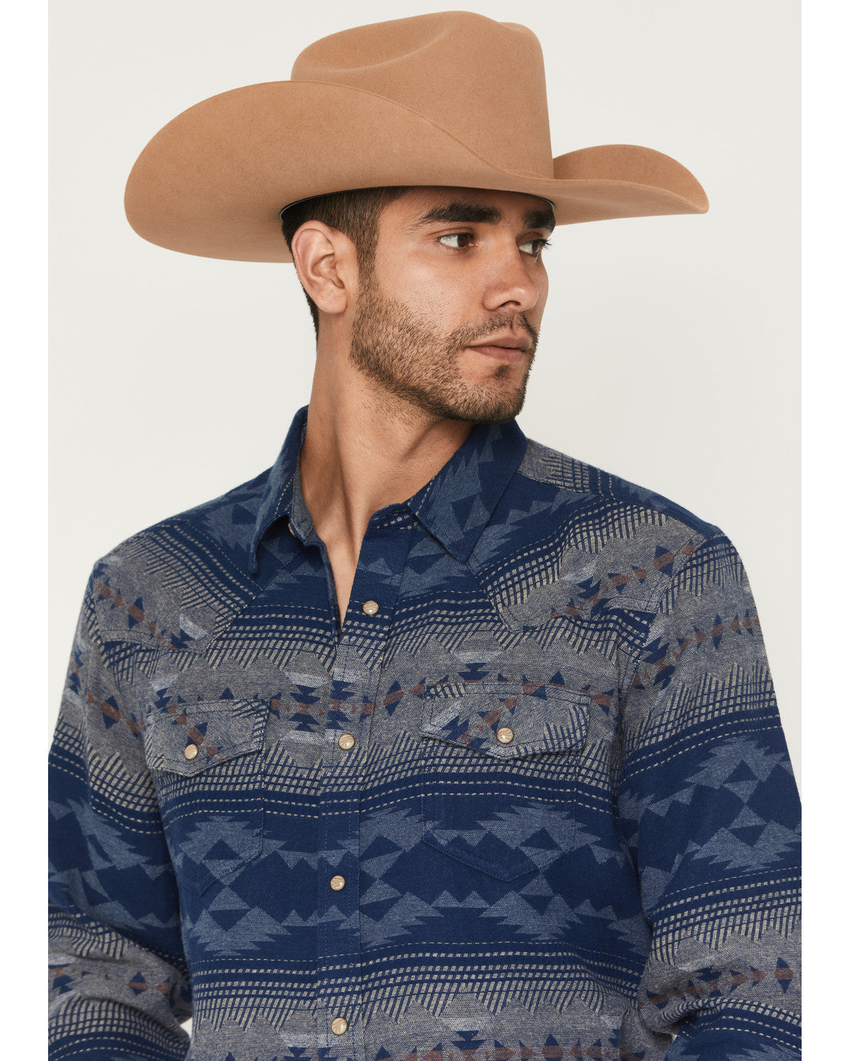 Men's Arrow Bear Southwestern Long Sleeve Snap Flannel Shir | Cody James Clothing|Sale