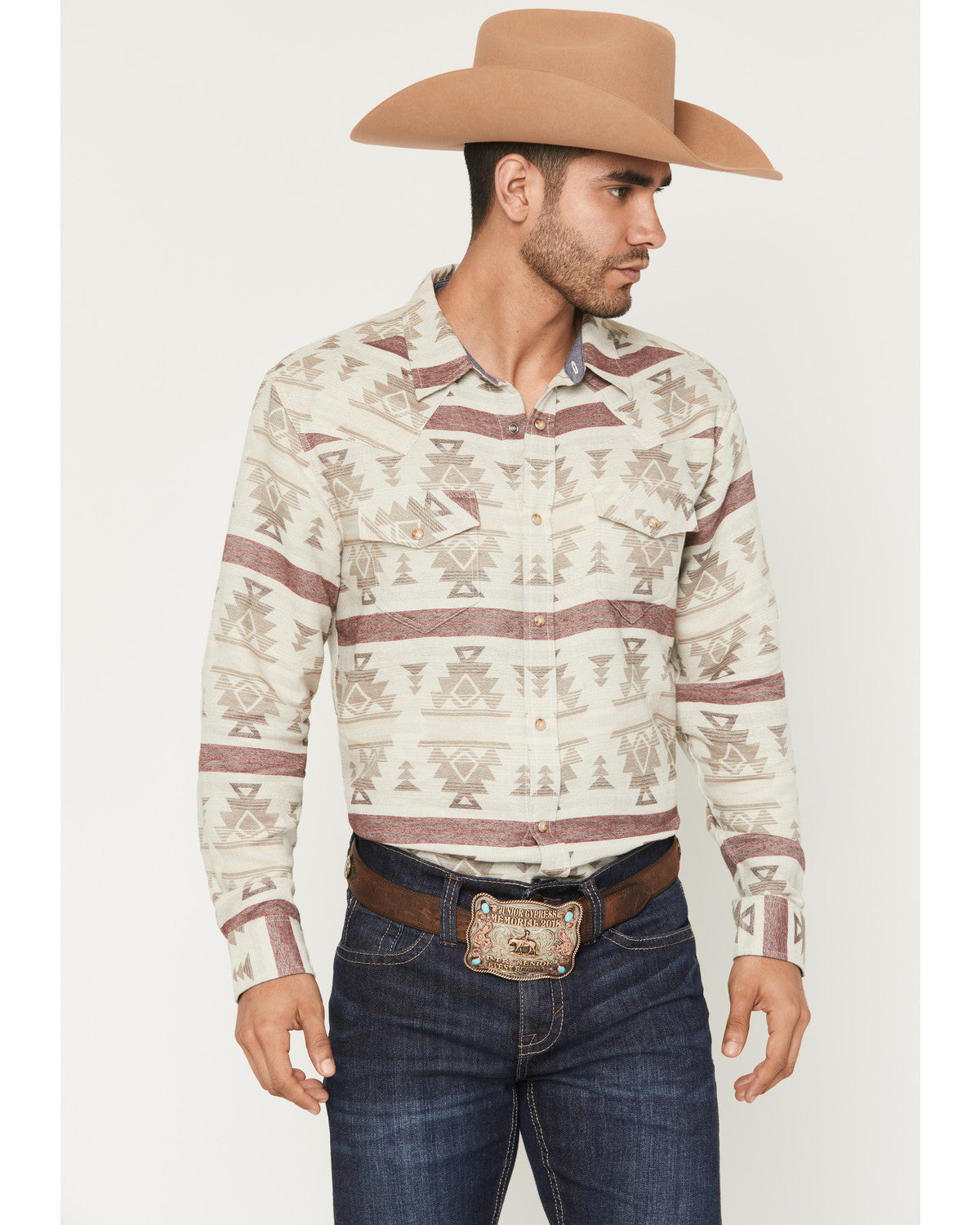 Men's Sierra Nevada Southwestern Print Long Sleeve Snap Wes | Cody James Clothing|Sale