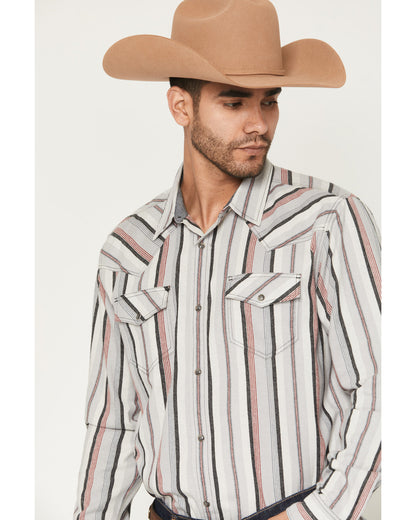 Men's Saddle Ridge Striped Print Long Sleeve Snap Western S | Cody James Clothing|Sale