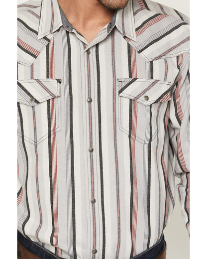 Men's Saddle Ridge Striped Print Long Sleeve Snap Western S | Cody James Clothing|Sale