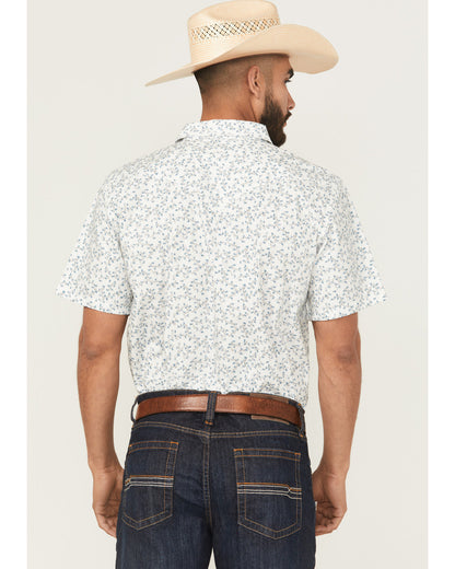 Rodeo Drive Floral Print Short Sleeve Snap Western Shirt - | Cody James Clothing
