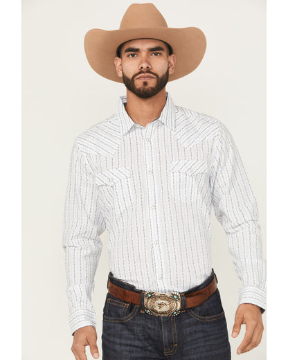 Men's Wild West Striped Long Sleeve Snap Western Shirt | Cody James Clothing