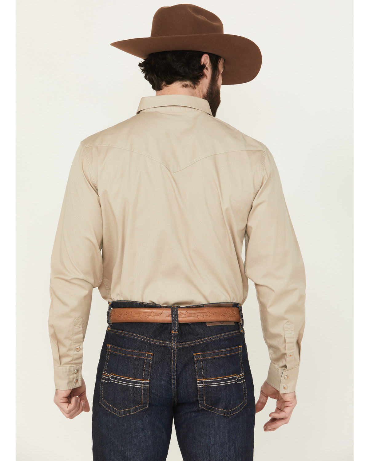Men's Threadstone Solid Long Sleeve Snap Western Shirt - Ta | Cody James Clothing