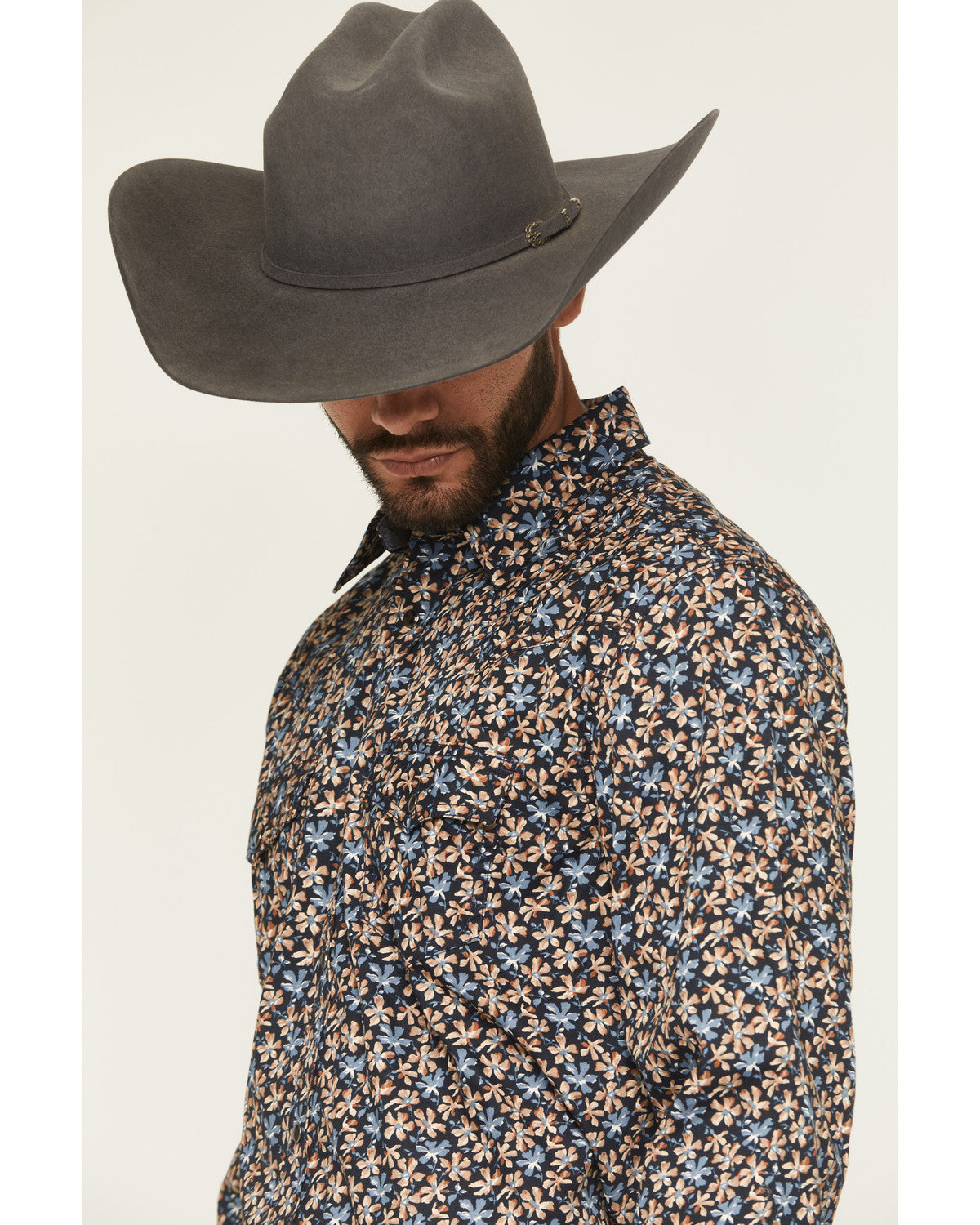 Men's Howdy Haven Floral Print Long Sleeve Snap Western Shi | Cody James Clothing