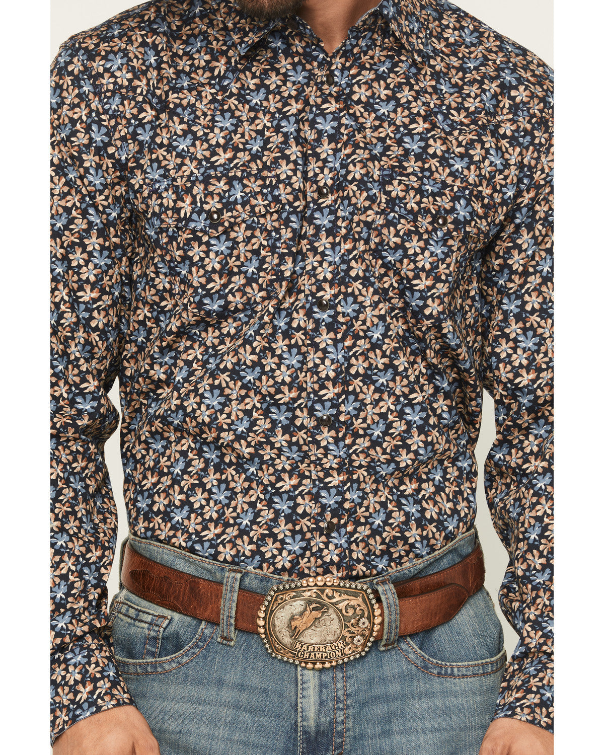 Men's Howdy Haven Floral Print Long Sleeve Snap Western Shi | Cody James Clothing
