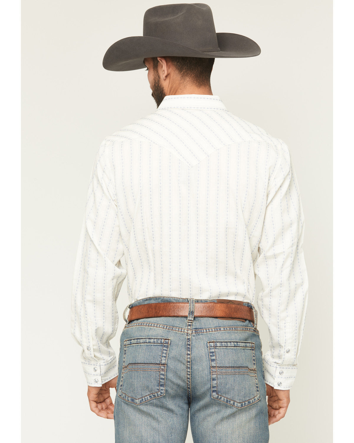 Men's Wyatt Stripe Print Long Sleeve Snap Western Shirt | Cody James Clothing