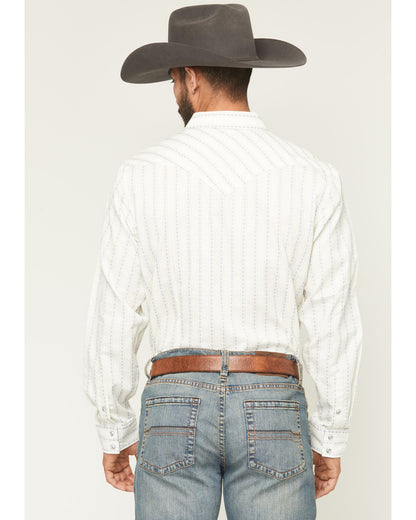 Men's Wyatt Stripe Print Long Sleeve Snap Western Shirt | Cody James Clothing