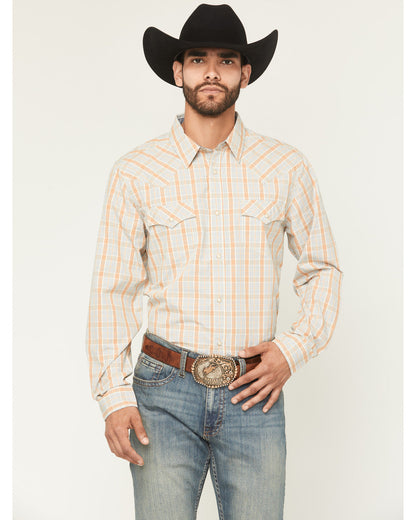 Men's Tanhue Plaid Print Long Sleeve Snap Western Shirt - T | Cody James Clothing