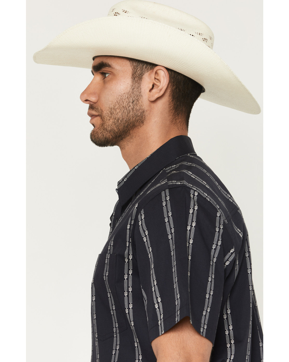 Men's Colorado Ridge Striped Short Sleeve Button-Down Stret | Cody James Clothing