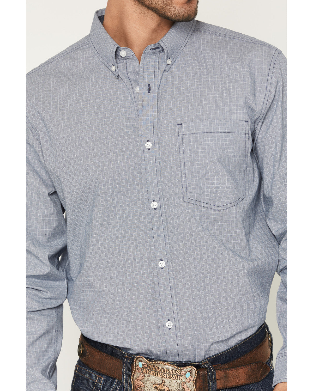 Men's Missouri Frontier Geo Print Long Sleeve Button-Down S | Cody James Clothing