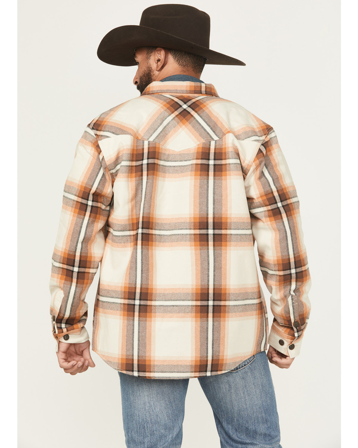 Men's Grant Plaid Print Long Sleeve Sherpa Lined Button-Dow | Cody James Clothing|Sale