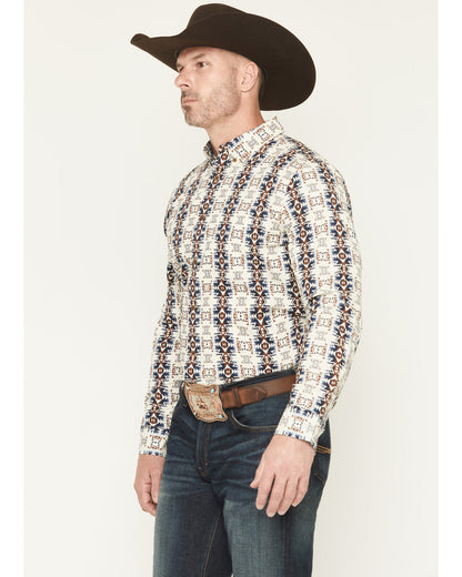 Men's Wild Prairie Southwestern Print Long Sleeve Button-Do | Cody James Clothing