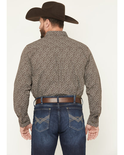 Men's Denali Ridge Micro Floral Print Long Sleeve Snap West | Cody James Clothing