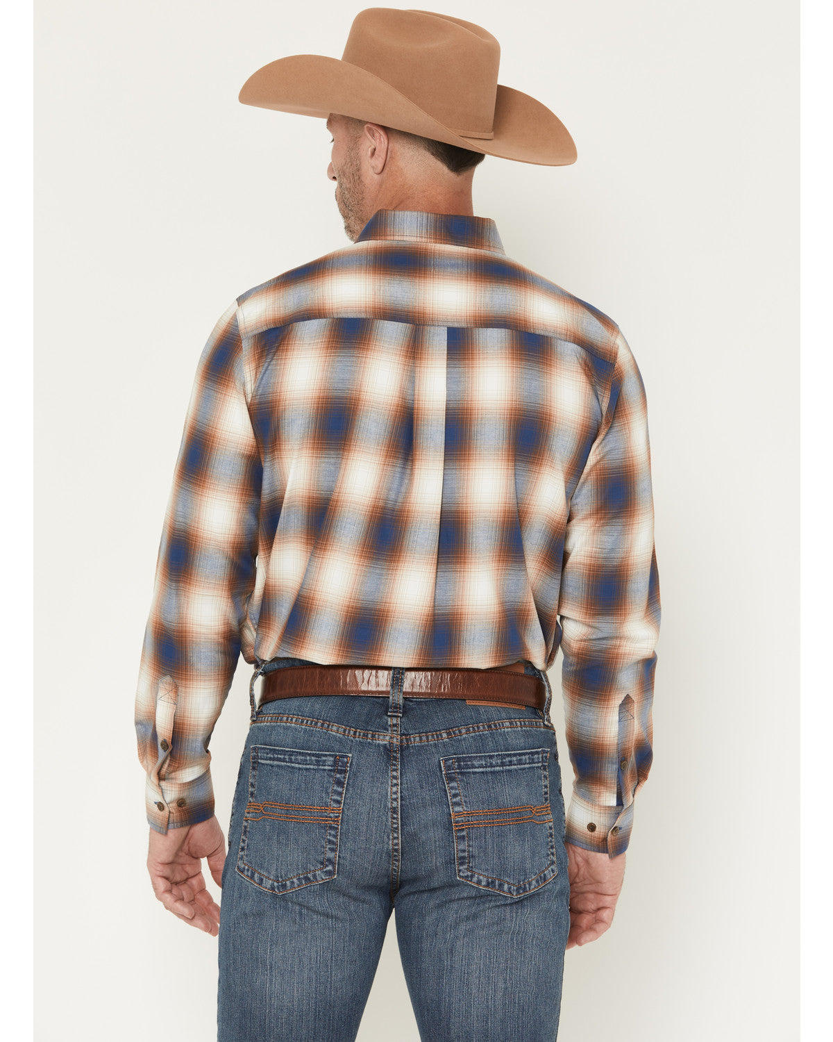 Men's Warner Plaid Print Long Sleeve Button-Down Stretch We | Cody James Clothing