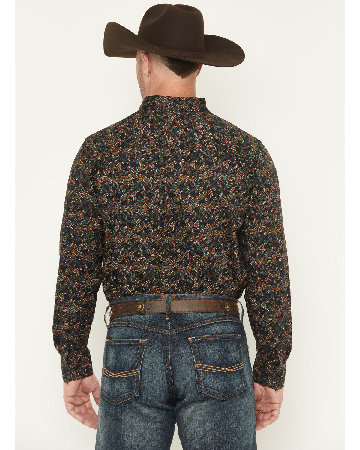 Men's Cumberland Paisley Print Long Sleeve Button-Down Stre | Cody James Clothing
