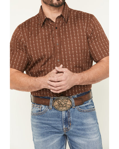 Men's Westward Floral Striped Short Sleeve Button-Down Stre | Cody James Clothing