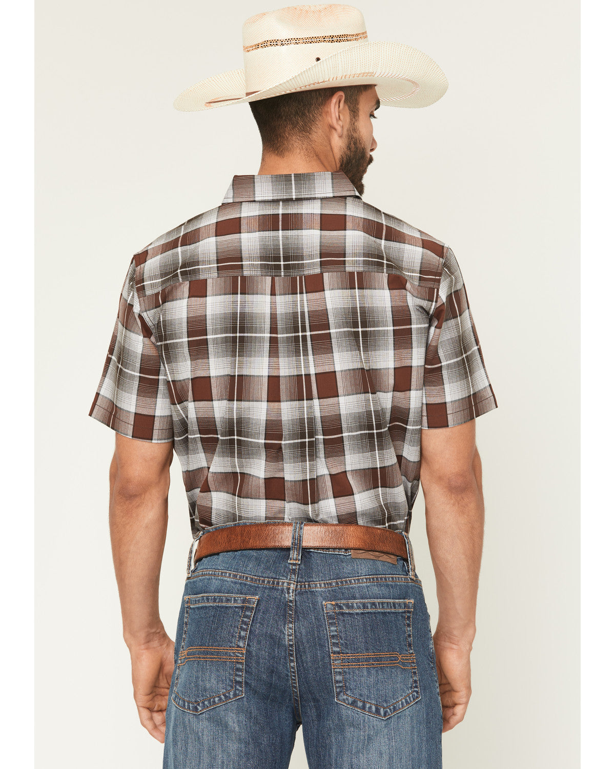 Men's Urban Rodeo Plaid Print Short Sleeve Button-Down West | Cody James Clothing