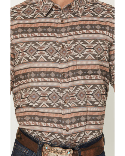 Men's Captain Southwestern Print Short Sleeve Button-Down S | Cody James Clothing