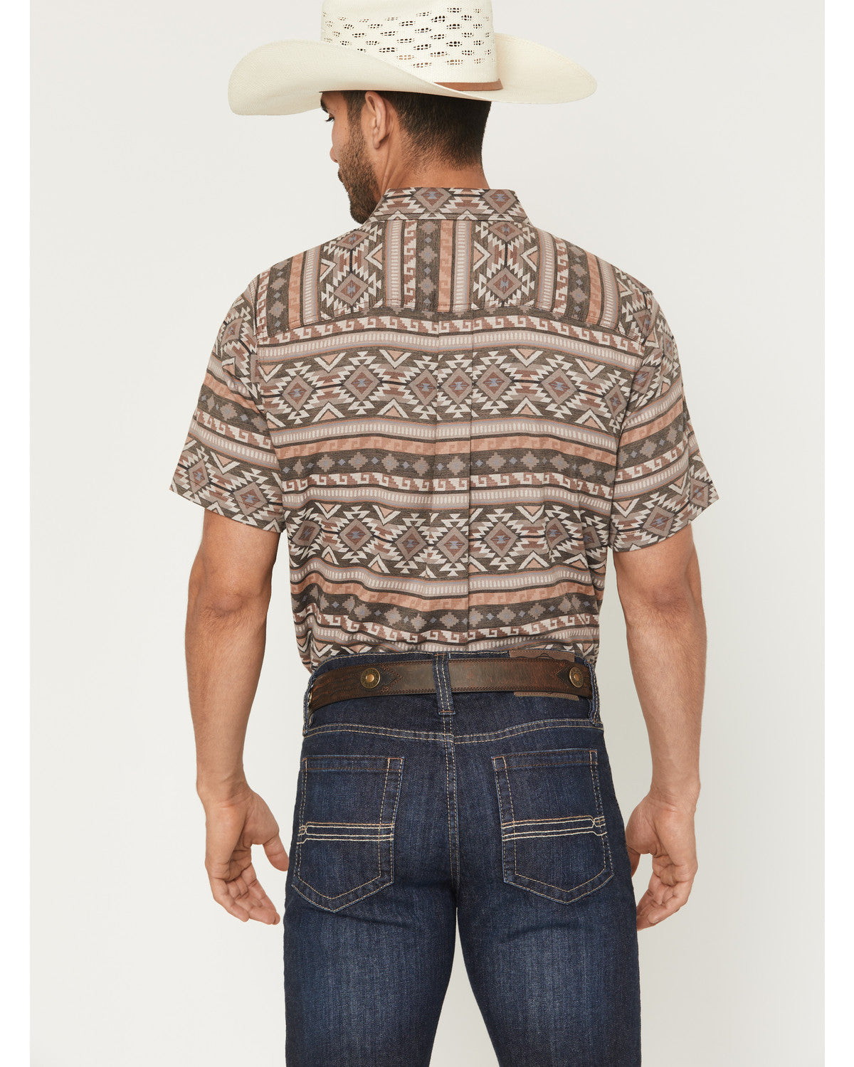 Men's Captain Southwestern Print Short Sleeve Button-Down S | Cody James Clothing