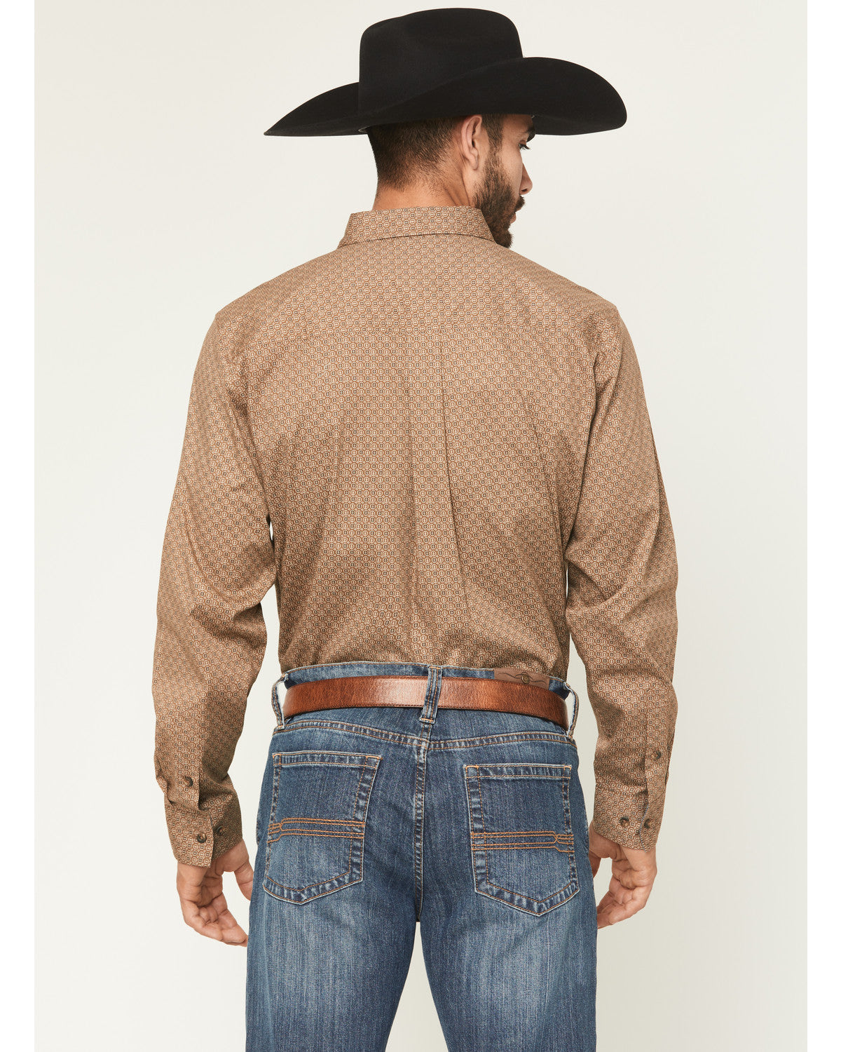 Men's Big Deal Geo Print Long Sleeve Button-Down Stretch We | Cody James Clothing