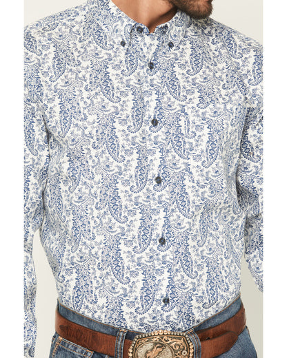 Men's Dagget 2.0 Paisley Print Long Sleeve Button-Down Stre | Cody James Clothing