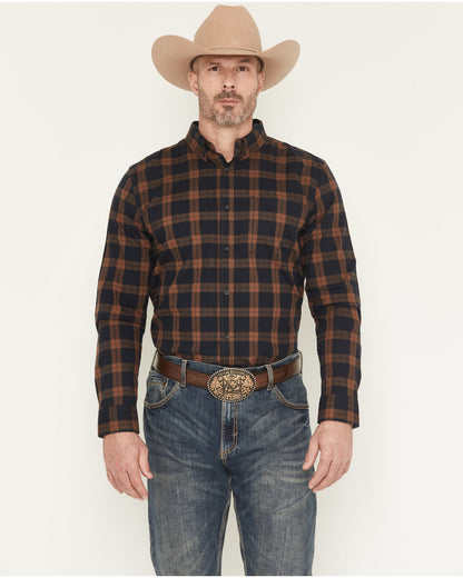 Men's Rodeo Frontier Plaid Print Long Sleeve Button-Down St | Cody James Clothing