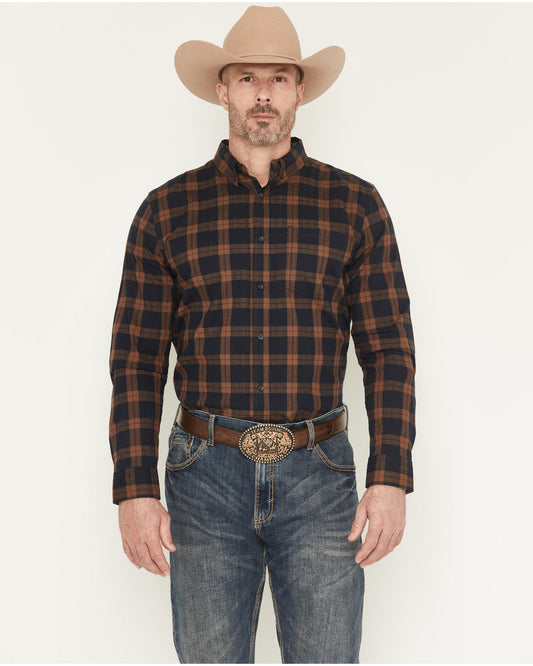 Men's Rodeo Frontier Plaid Print Long Sleeve Button-Down St | Cody James Clothing