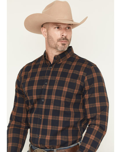 Men's Rodeo Frontier Plaid Print Long Sleeve Button-Down St | Cody James Clothing