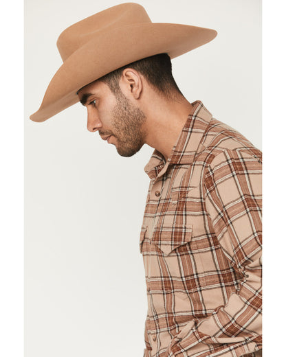 Black 1978® Men's Brenden Plaid Print Long Sleeve Button-Do | Cody James Clothing|Sale