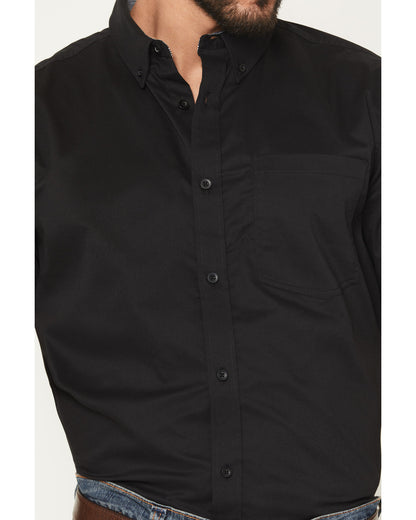 Men's Basic Twill Short Sleeve Button-Down Stretch Western | Cody James Clothing