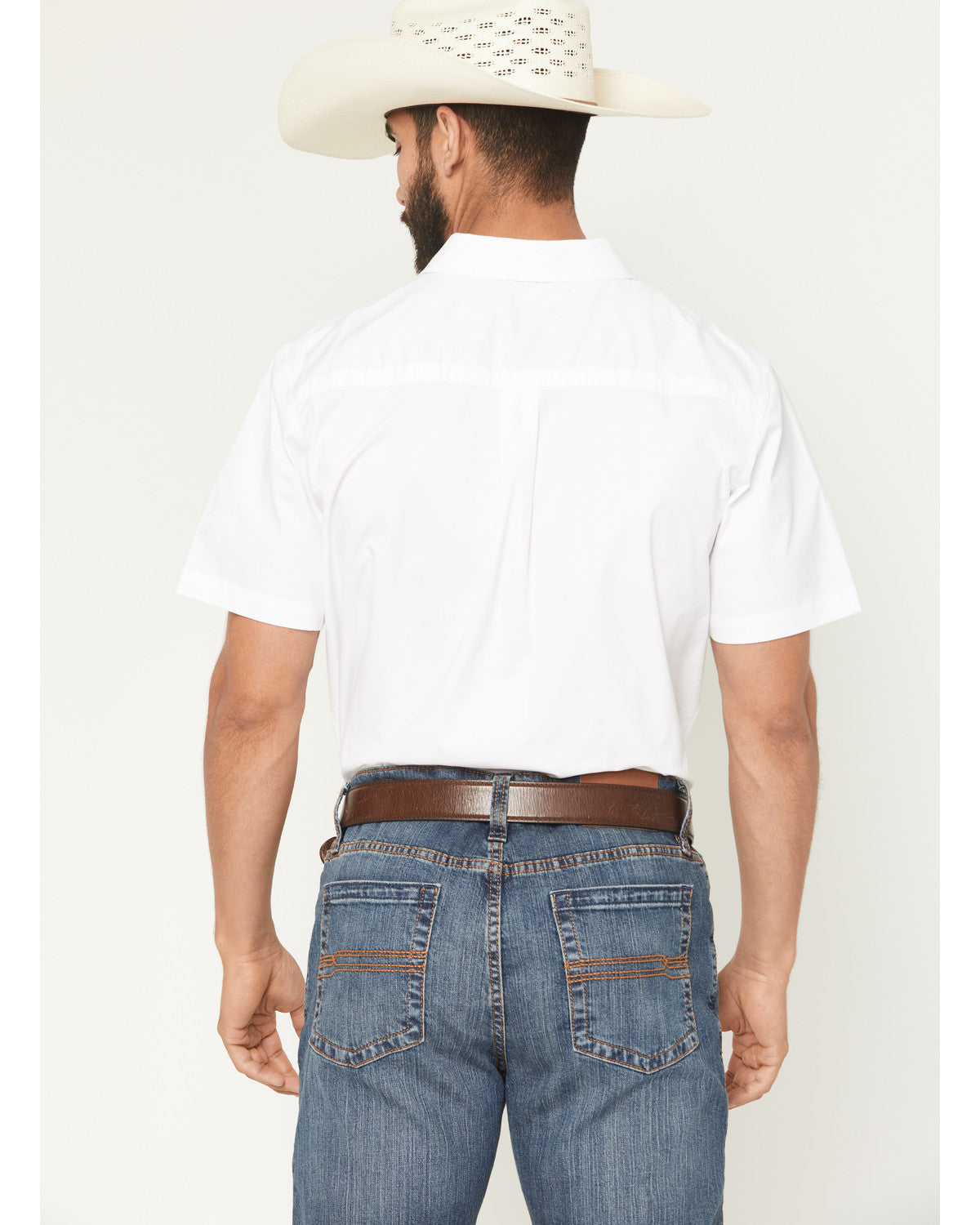 Men's Basic Twill Short Sleeve Button-Down Stretch Western | Cody James Clothing
