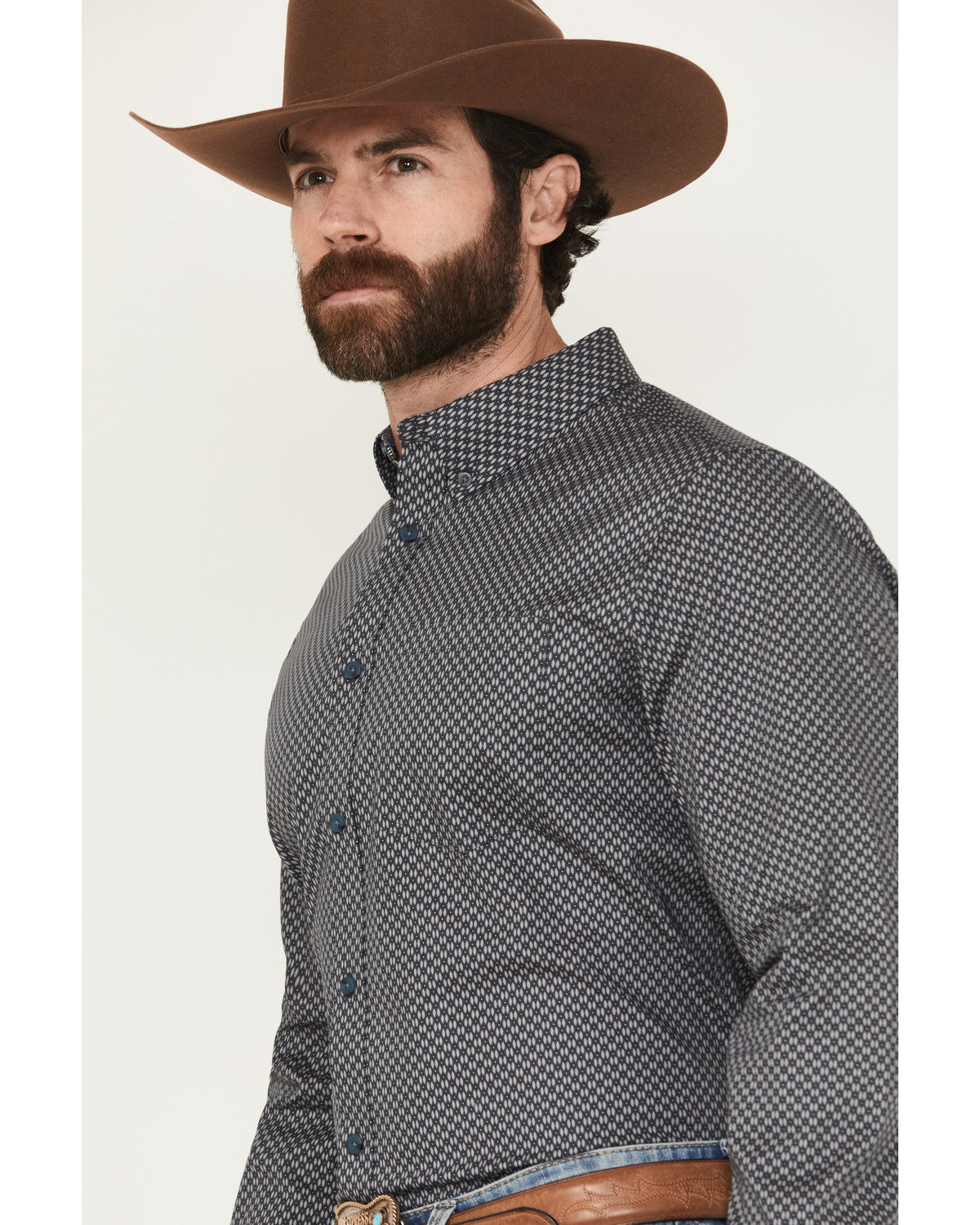 Men's San Juan Geo Print Long Sleeve Button-Down Stretch We | Cody James Clothing|Boys