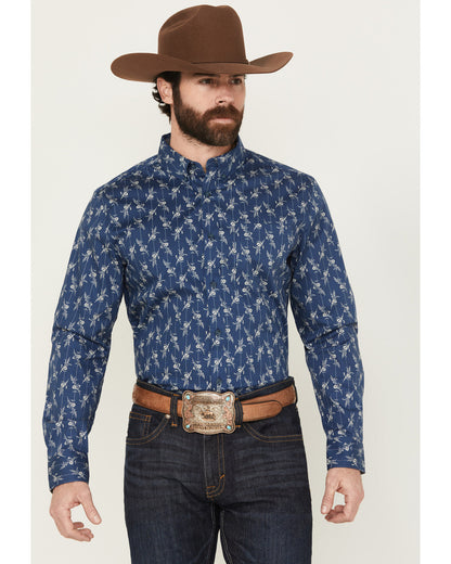 Men's Gila Grove Floral Striped Long Sleeve Button-Down Str | Cody James Clothing|Sale