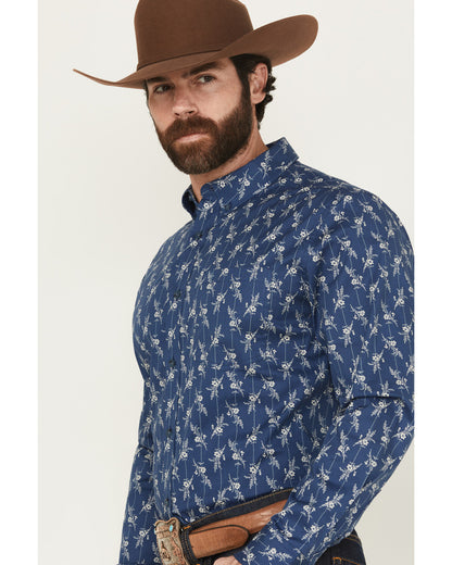 Men's Gila Grove Floral Striped Long Sleeve Button-Down Str | Cody James Clothing|Sale