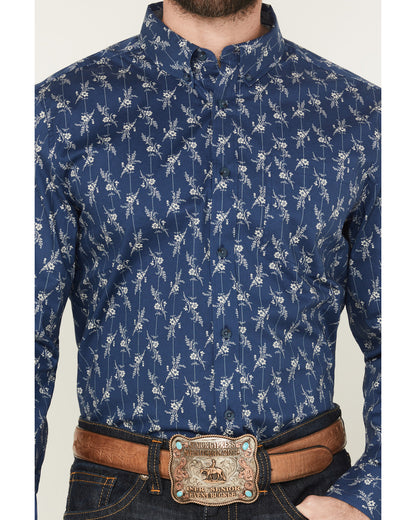 Men's Gila Grove Floral Striped Long Sleeve Button-Down Str | Cody James Clothing|Sale