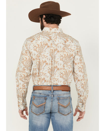 Men's Porter Floral Print Long Sleeve Button-Down Stretch W | Cody James Clothing