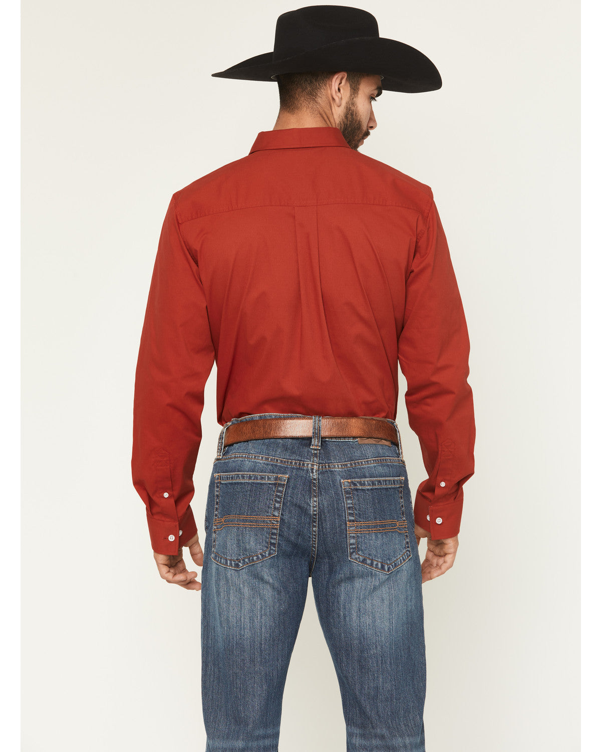 Men's Basic Twill Long Sleeve Button-Down Performance Weste | Cody James Clothing