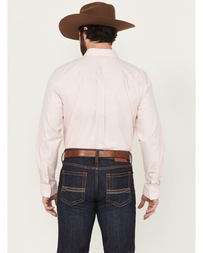 Men's Performance Twill Solid Long Sleeve Button-Down Stret | Cody James Clothing