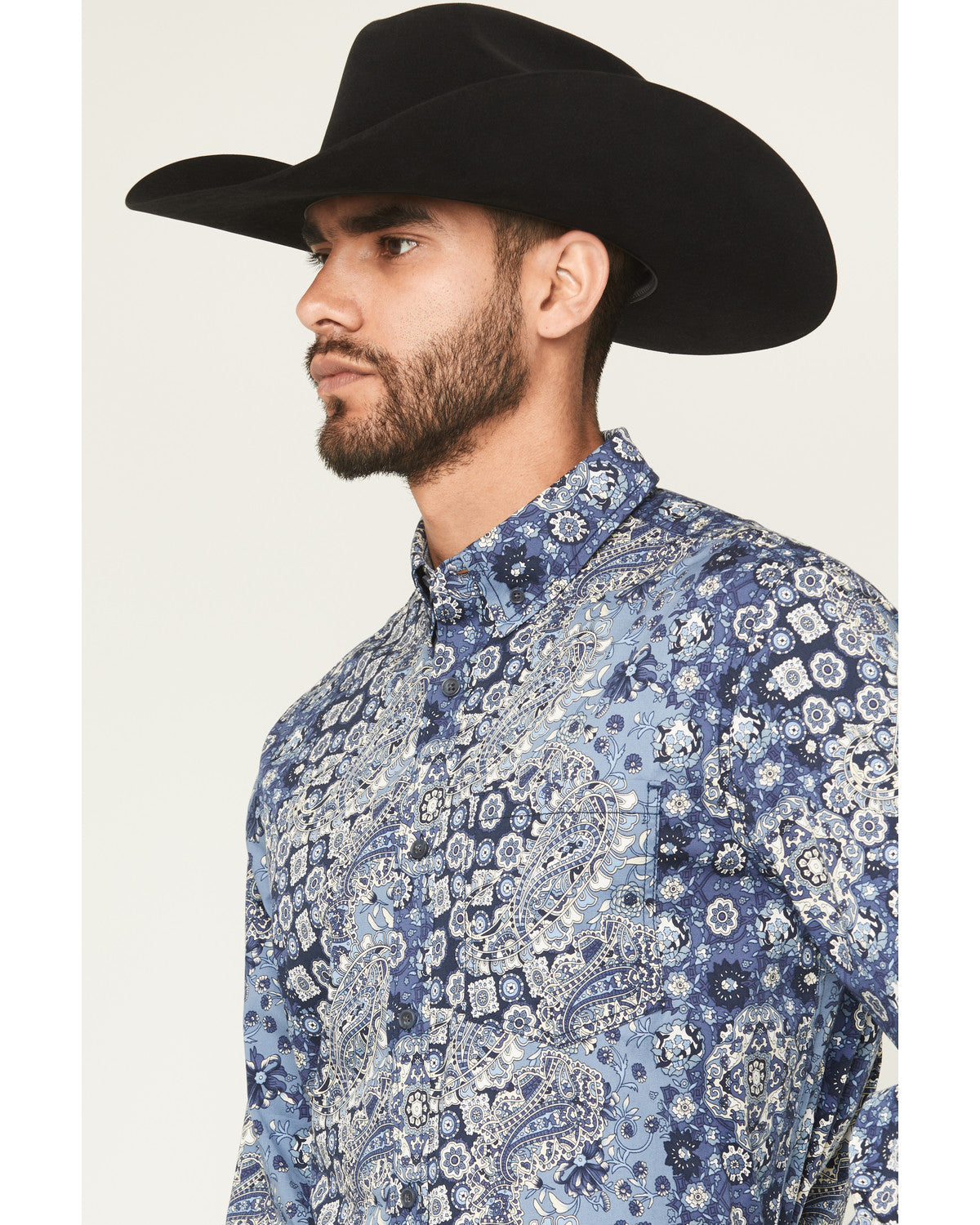 Men's Ride 'Em Cowboy Paisley Print Long Sleeve Button-Down | Cody James Clothing|Sale