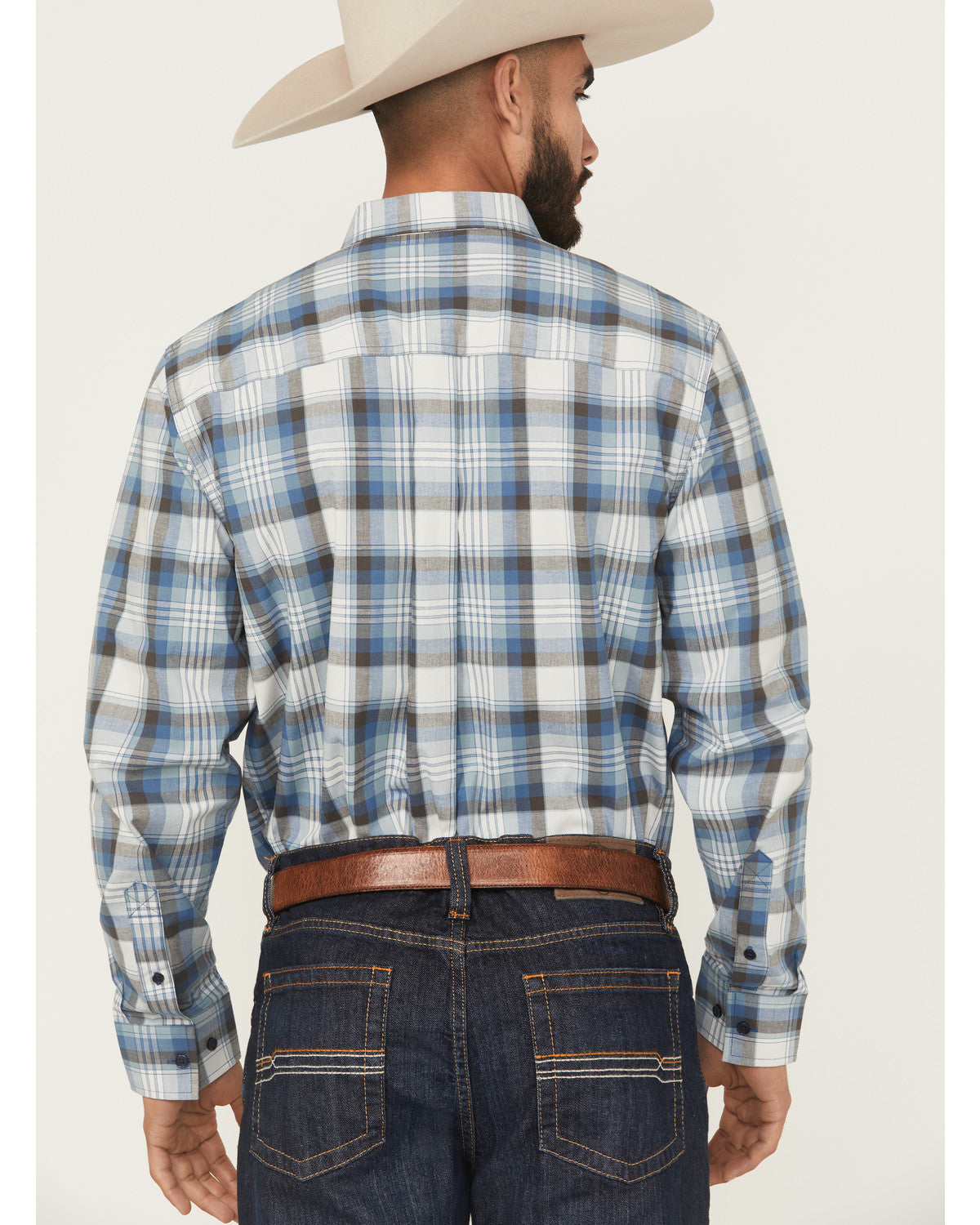 Men's Howdy Duty Plaid Print Long Sleeve Button-Down Wester | Cody James Clothing