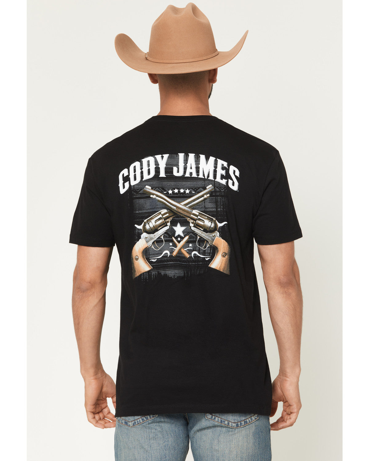 Men's Cross Guns Short Sleeve Graphic T-Shirt | Cody James Clothing|Sale